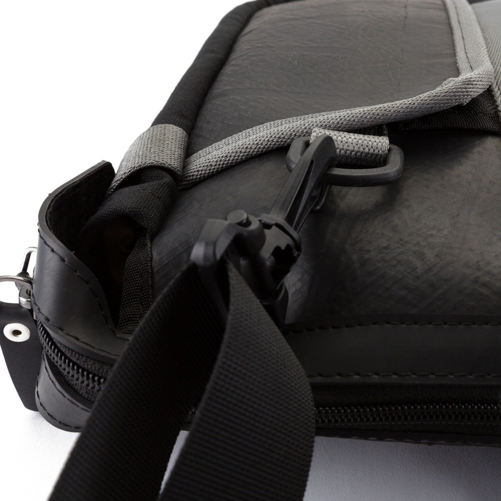 Nebula Recycled Inner Tube Padded Vegan Laptop Bag by Paguro Upcycle